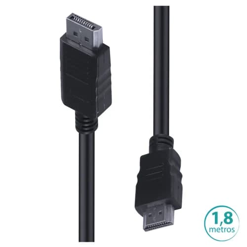 CABO DISPLAYPORT PARA HDMI 1.4V 1.8METROS HDP18