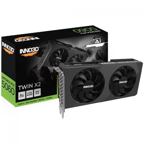 PLACA DE VIDEO GEFORCE RTX 5060 8GB INNO3D TWIN X2 8GB 128BITS GDDR7