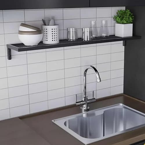 Prateleira Estilo Industrial com Tela 100x20