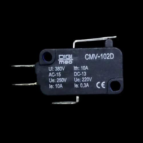 Micro Interruptor Miniatura Alavanca Plana Curta CMV-102D Digimec