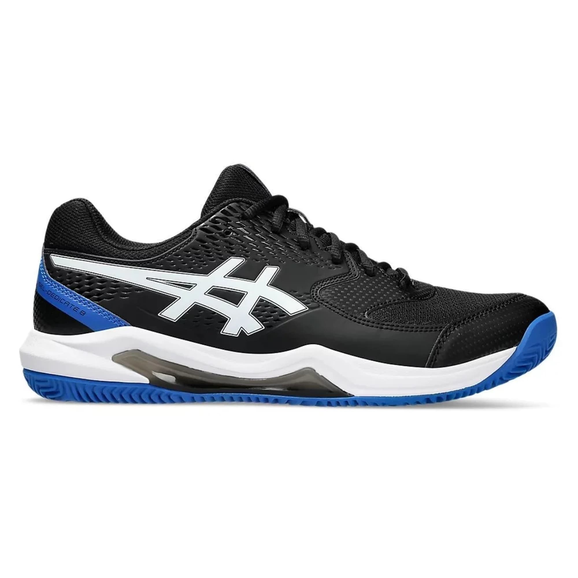 Tênis Asics Gel Dedicate 8 - Clay - Saibro - Preto e Azul