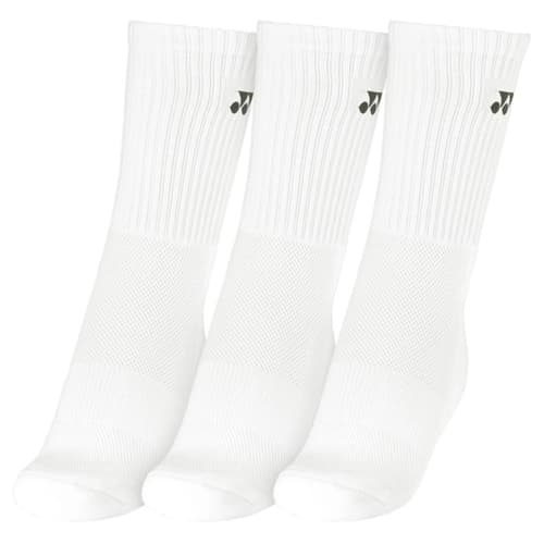 Meia Yonex Cano Alto 38 ao 42 Pack Com 03 Pares Branco