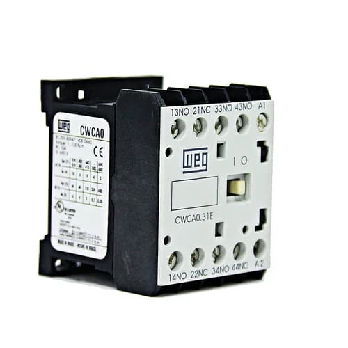 Mini contator auxiliar, 3NA+1NF, CWCA0.31 WEG