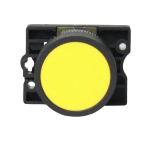 Botão de comando plástico 22mm amarelo 1NA HB2-EA51