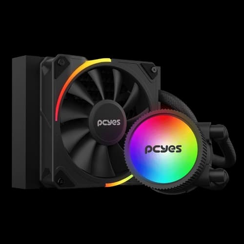 WATERCOOLER PCYES SANGUE FRIO 3 BLACK VULCAN 120MM ARGB (AMD E INTEL) TDP200W ARGBSF3120BR