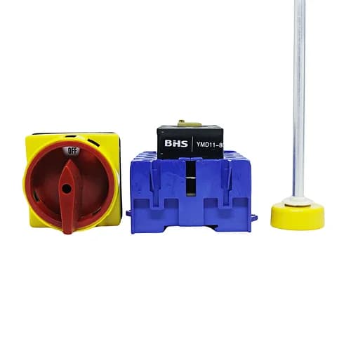 Chave Rotativa 72x72mm Liga/Desliga Fixação Base 80Amp. YMD11-80/04