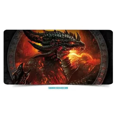 MOUSE PAD GAMER DRAGAO DE FOGO MP-7035C01