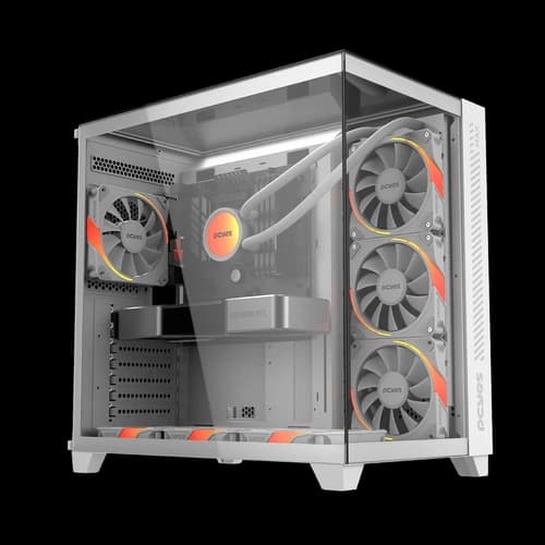 GABINETE GAMER PCYES FORCEFIELD MAX WHITE GHOST - GFFMAXWG