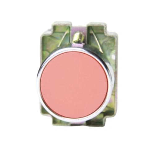 Botão de comando metálico 22mm vermelho 1NF, HB2-BA42