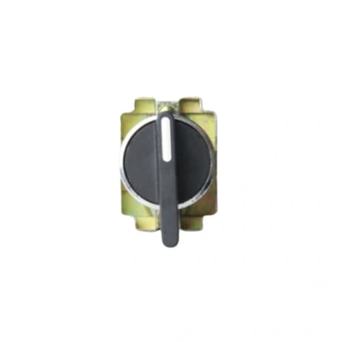 Comutador metálico manopla longa 22mm preto 3 posições fixas 2NA HB2-BJ33