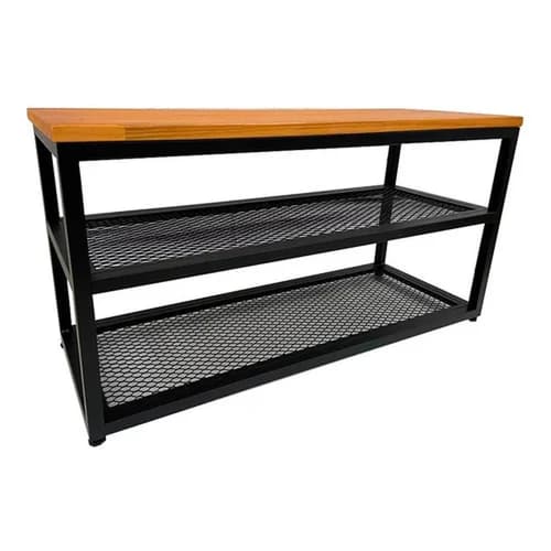 Sapateira Banco Organizadora Estilo Industrial 60cm