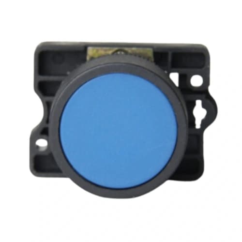 Botão de comando plástico 22mm azul 1NA HB2-EA61