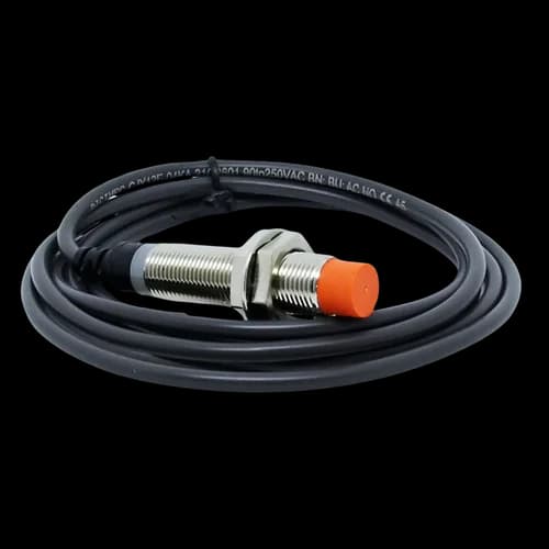 Sensor Indutivo Metálico 12mm Dist. Sensora 4mm 90-250Vca NF Cabo 1,5mts. CJY12E-04KB Digimec