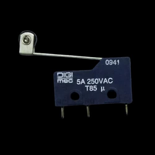 Micro Interruptor Subminiatura Alavanca Plana Média com Rolete SM-12A Digimec