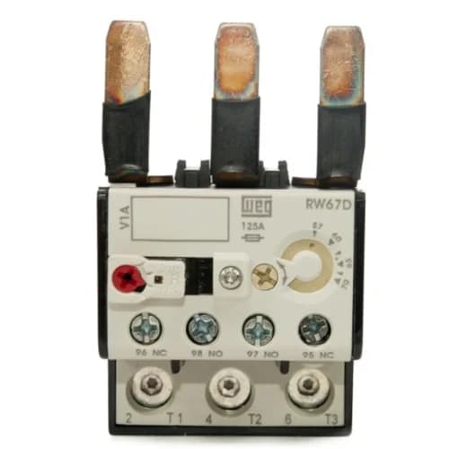 Relé de sobrecarga térmico para, contator, RW67-2D, escala: 57 - 70 Amp.