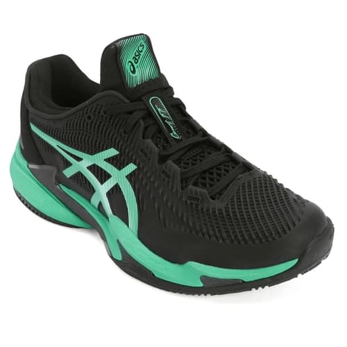 Tênis Asics Court FF 3 - Clay - Preto e Verde