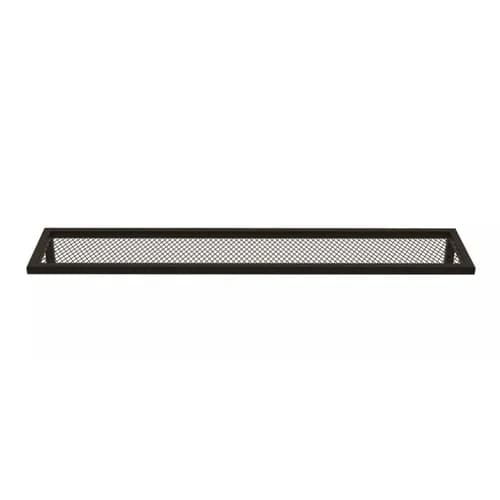 Prateleira Industrial Com Tela Expandida Quarto 100cm X 20cm Cor Preto