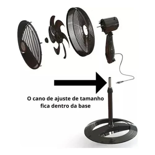 Ventilador Coluna 18 pol, 110v Evoox 02 Unidades