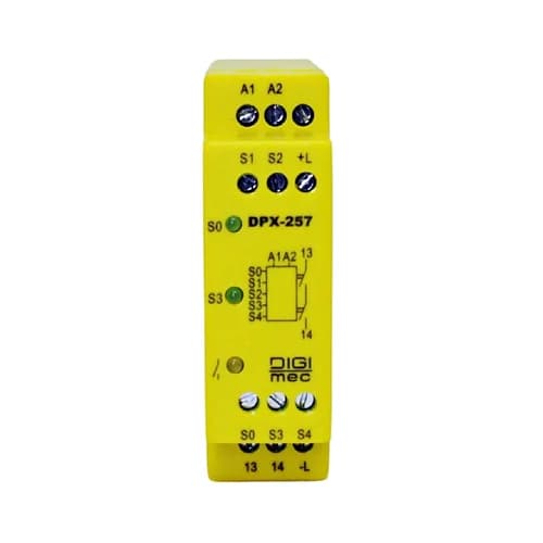 Rele de Segurança NR12 Cat 2 DPX-257 T2 Digimec