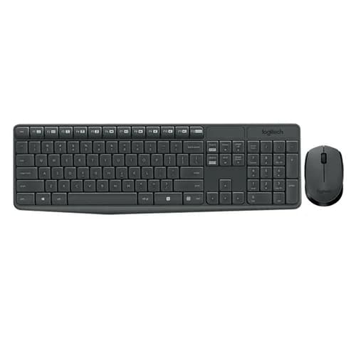 KIT TECLADO E MOUSE LOGITECH SEM FIO MK235 - LAYOUT INTENACIONAL