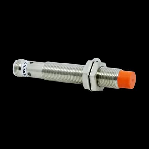 Sensor Indutivo Metálico 12mm Dist. Sensora 4mm 90-250Vca NF Conector CJY12E-04KBT Digimec