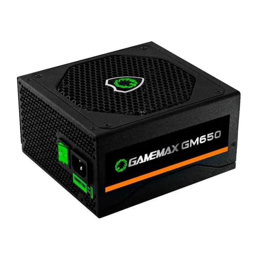FONTE 650W GAMEMAX GP650 80 PLUS BRONZE, PFC ATIVO, BLACK