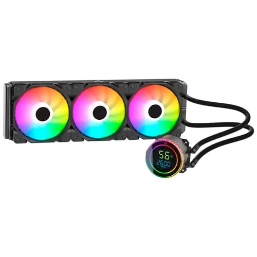 WATERCOOLER DUEX 360MM - TDP 250W - LCD COM INFO REAL DA BOMBA E CPU ORBDISPLAY 240 DXWC240ORB