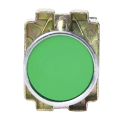 Botão de comando metálico 22mm verde 1 NA HB2-BA31