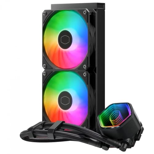 WATERCOOLER COOLER MASTER MASTERLIQUID 240 CORE II, ARGB, 240MM, INTEL-AMD, BLACK, MLW-D24M-A18PA-R