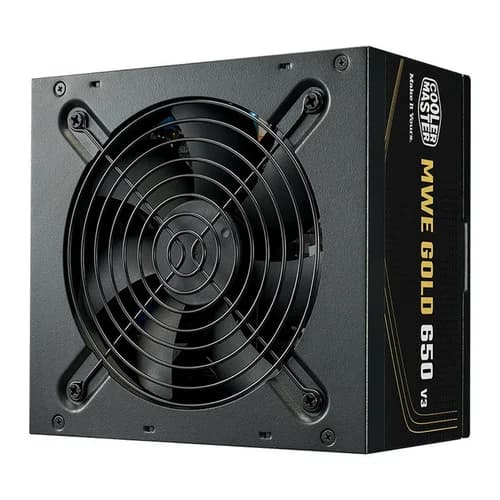 FONTE 650W COOLER MASTER V3 ATX 3.1 MWE 80 PLUS GOLD, PFC ATIVO, BLACK, CABO DE FORCA INCLUSO - 5 ANOS DE GARANTIA