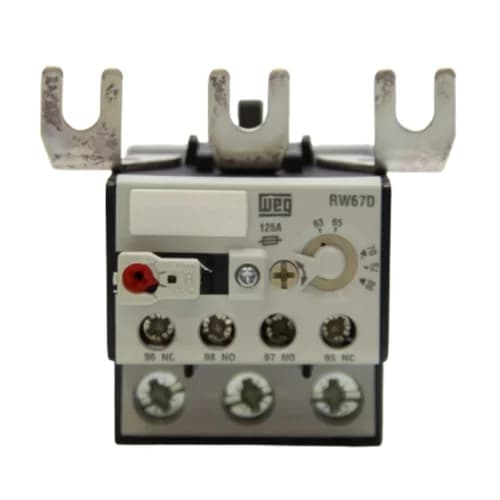 Relé de sobrecarga térmico para, contator, RW67-4D, escala: 63 - 80 Amp.