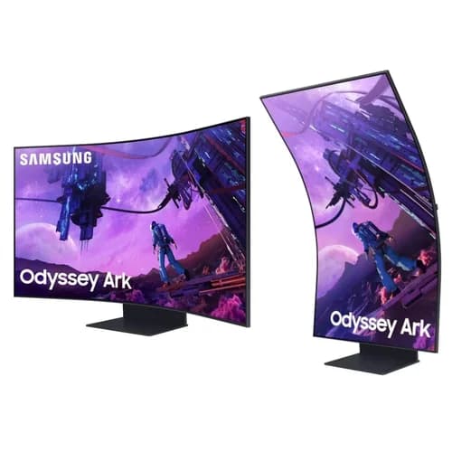 MONITOR 55" SAMSUNG ODYSSEY ARK 165HZ, GAMER CURVO, COM MINI-LED, 4K UHD, 1MS(GTG), PRETO 2ª GERAÇÃO - LS55CG97WNLXZD