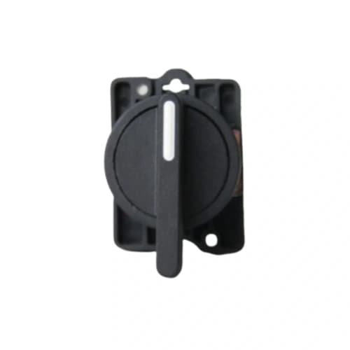 Comutador plástico manopla longa 22mm preto 3 posições com retorno centro 2NA HB2-EJ53