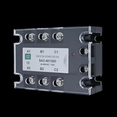 Rele de Estado Sólido Trifásico 120Amp. 480Vca 3-32Vcc SA3-40120D Digimec