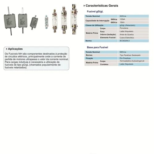 Fusível Retardado NH2 400 Amp.