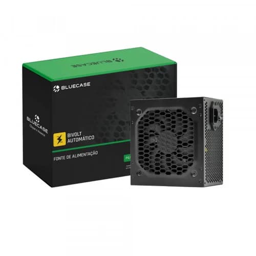 FONTE 600W GAMER BLUECASE BIVOLT AUTOMATICO COM CABO (BLU600-ATPS2)