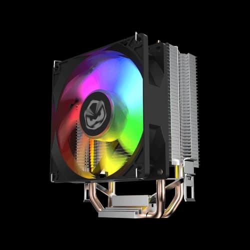 COOLER AIR COOLER PCYES TUNDRA 90 BLACK LED RAINBOW TDP 115W ACTBKA90