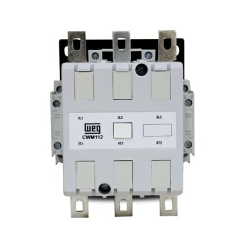 Contator Tripolar 112AMP contato auxiliar 2NA+2NF CWM112.22 220V WEG