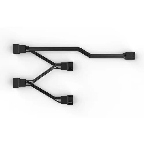 CABO ADAPTADOR SPLITTER PARA FANS PWM 1 ENTRADA 4 SAIDAS PCYES - SPTPWM4PCY