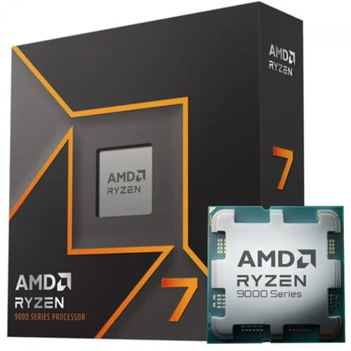 PROCESSADOR AMD RYZEN 7 9700X (5.5GHZ TURBO), 8-CORES 16-THREADS, AM5, SEM COOLER, 100-100001404WOF