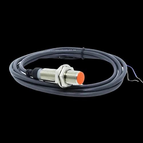 Sensor Indutivo Metálico 12mm Dist. Sensora 2mm 90-250Vca NF Cabo 1,5mts. CJY12E-02KB Digimec