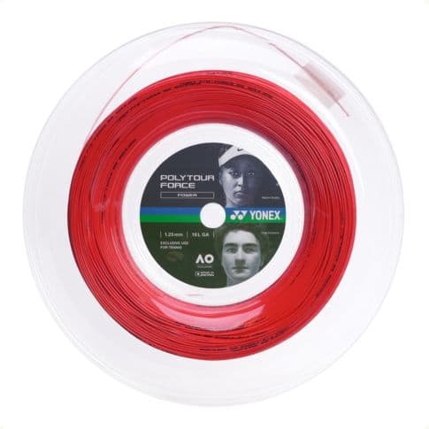 Corda Yonex Poly Tour Force 16 1.25mm - Vermelha